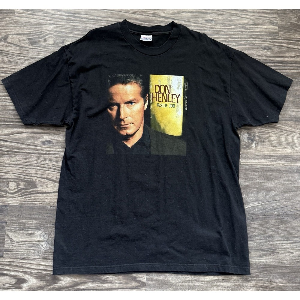 2000 DON HENLEY Inside Job Concert Tour XL Shirt‎ Merch Vintage Y2K Classic Rock